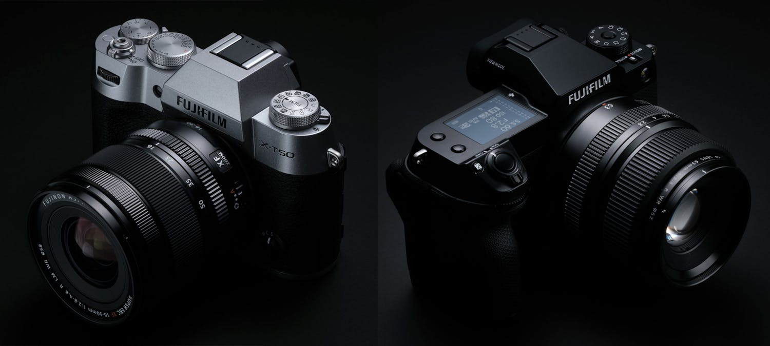 Billigare och mer kompakta än Fujifilms toppkameror. Billigare och mer kompakta än Fujifilms toppkameror.